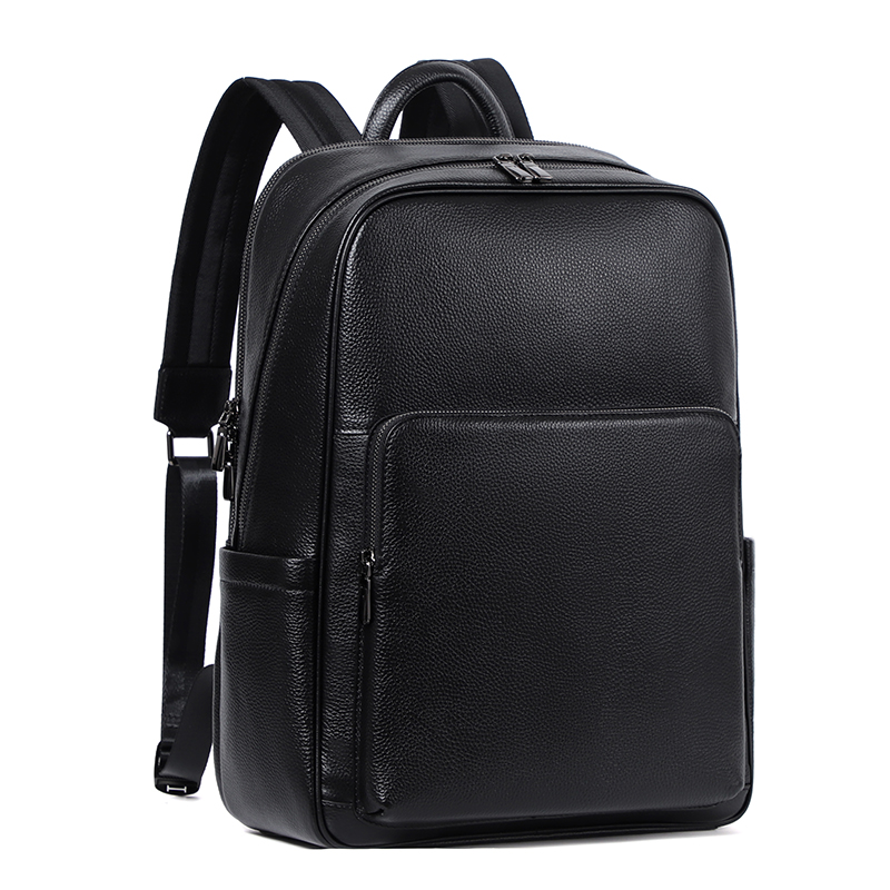 Streetwear Brand Backpack - 100% بقرة جلد طبيعي الرجال حقائب