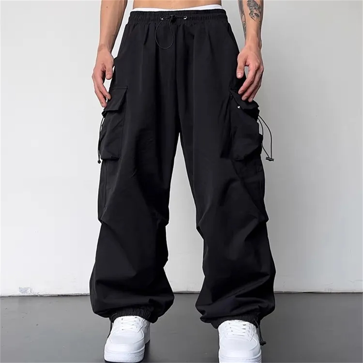 Corteiz Cargo Pant - بنطال كارجو كاجوال للرجال مع جيوب