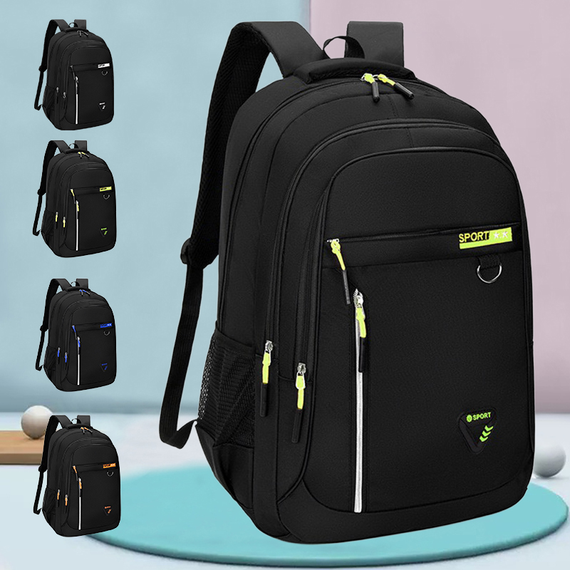 Streetwear Brand Backpack - حقيبة ظهر محايدة متعددة الطبقات للرجال