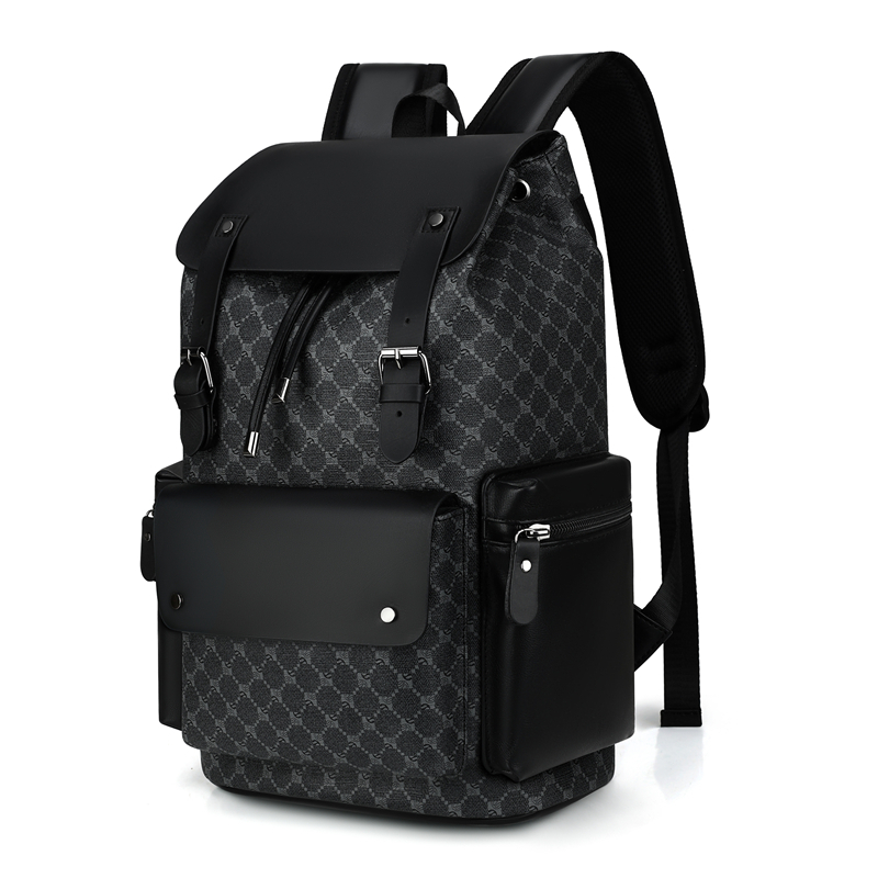 Streetwear Brand Backpack - حقيبة ظهر مطبوعة بالزهور للرجال بتصميم