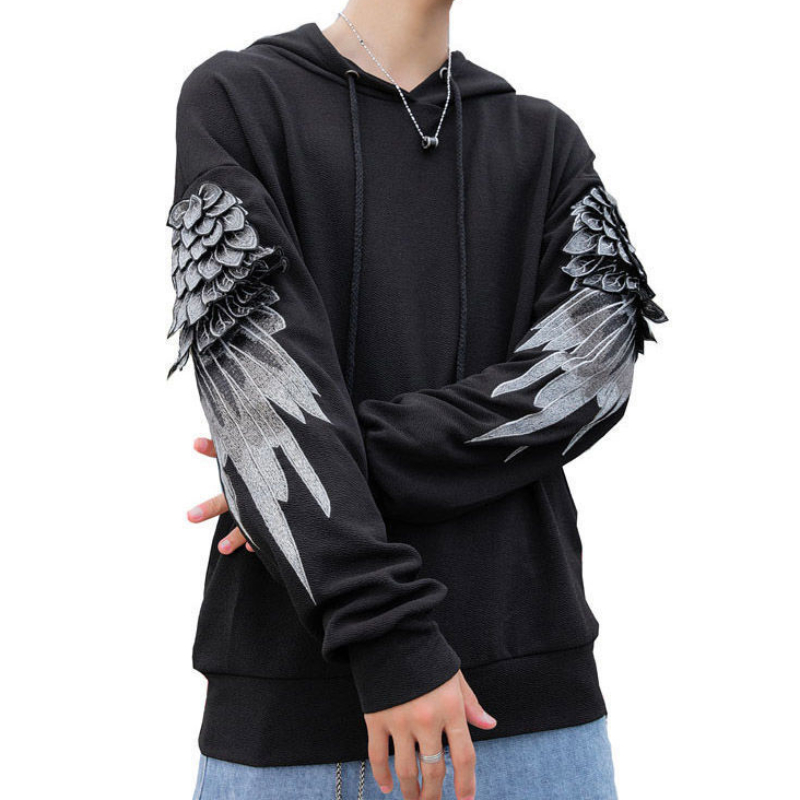 Streetwear Brand Cheap - سويت شيرت رجالي مطرز بغطاء رأس
