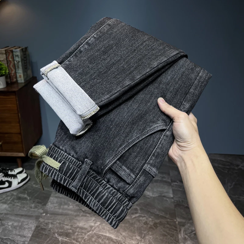 Streetwear Brand Denim - العلامة التجارية الرجال جديد الخريف الجينز