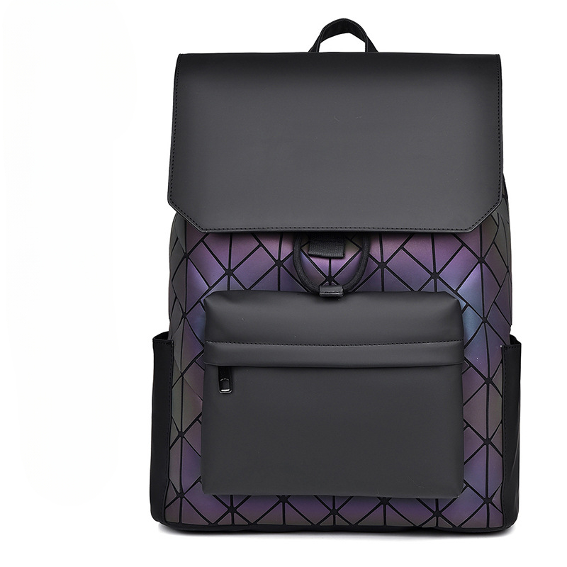 Streetwear Brand Backpack - حقيبة ظهر عاكسة بالليزر للرجال ،