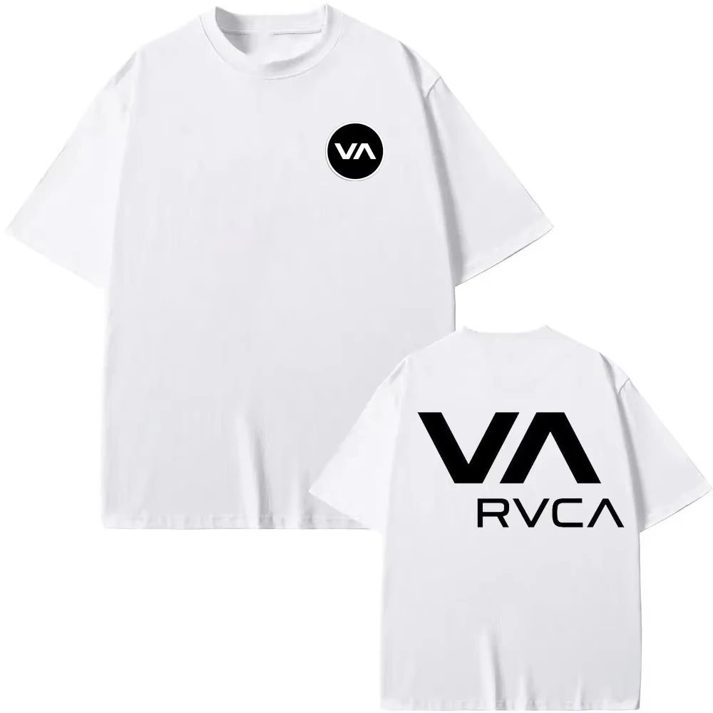 Streetwear Brand Fashion - تي شيرت أسود من RVCA، قميص