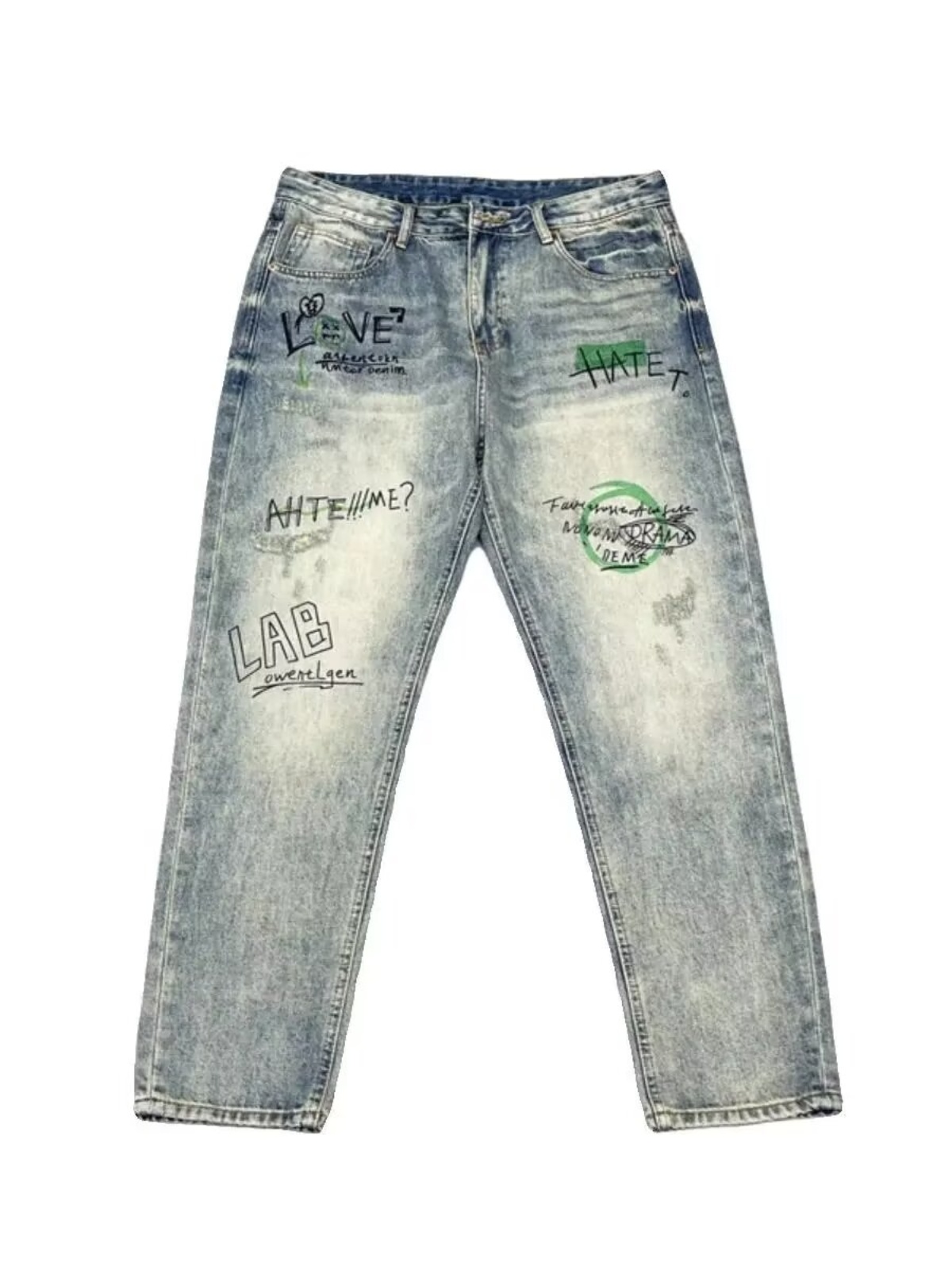 جينز رجالي فضفاض مستقيم الساق  - مراجعة Streetwear Brand Denim وسعره