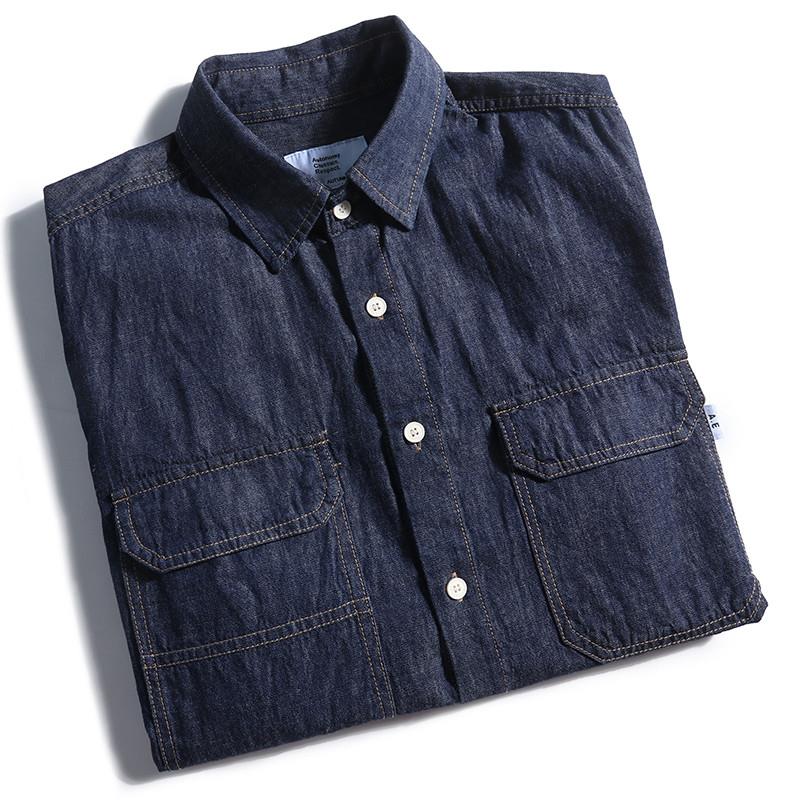 قميص دينيم رجالي فضفاض بأسلوب  - مراجعة Streetwear Brand Denim وسعره