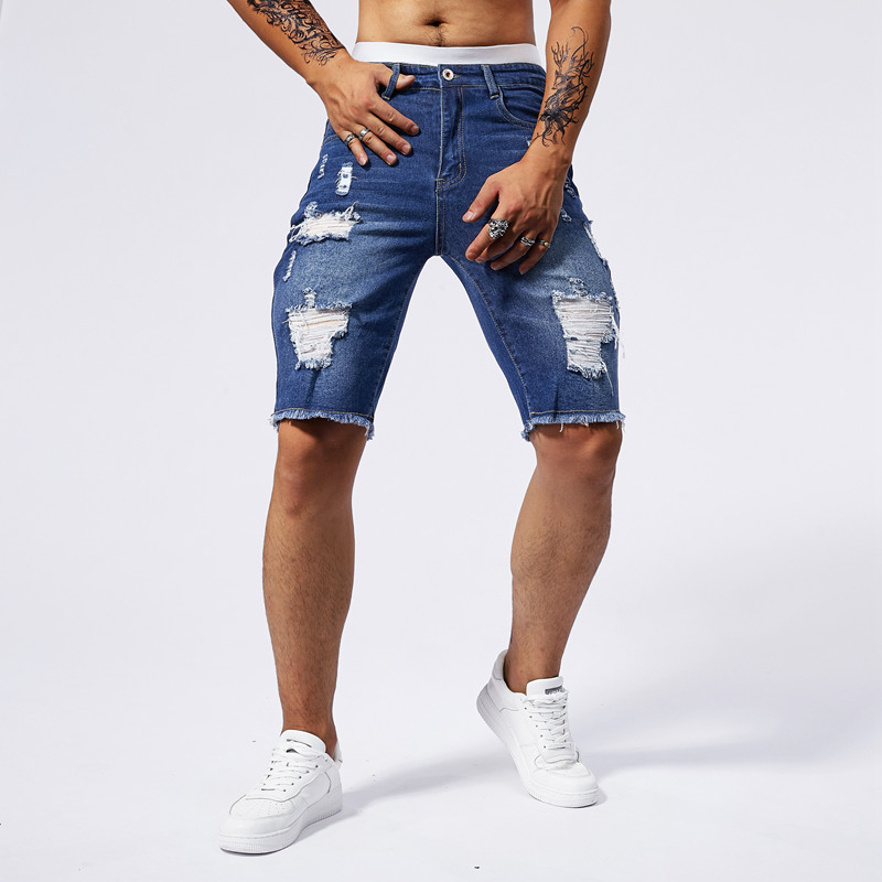 2025 صيف جديد الرجال ممزق الدي - مراجعة Streetwear Brand Fashion وسعره