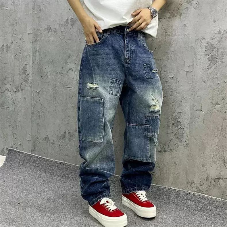 جينز رجالي بتصميم عصري فضفاض م - مراجعة Streetwear Brand Denim وسعره