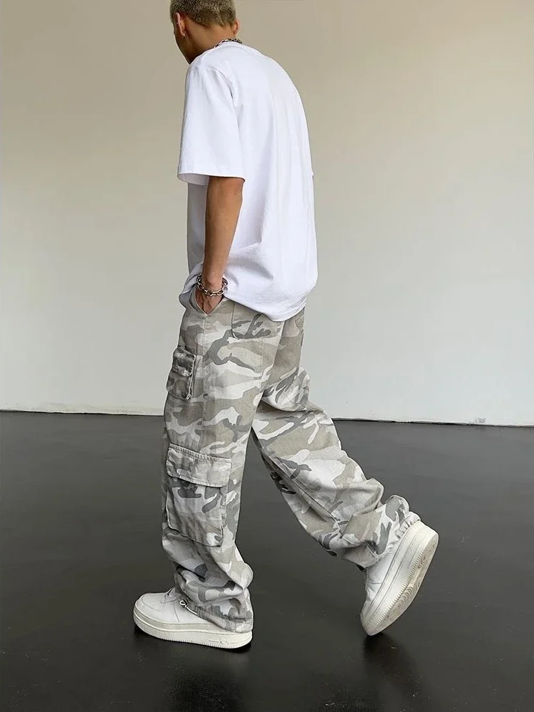 رمادي الرحلات التمويه مستقيم ك - مراجعة Corteiz Cargo Pant وسعره