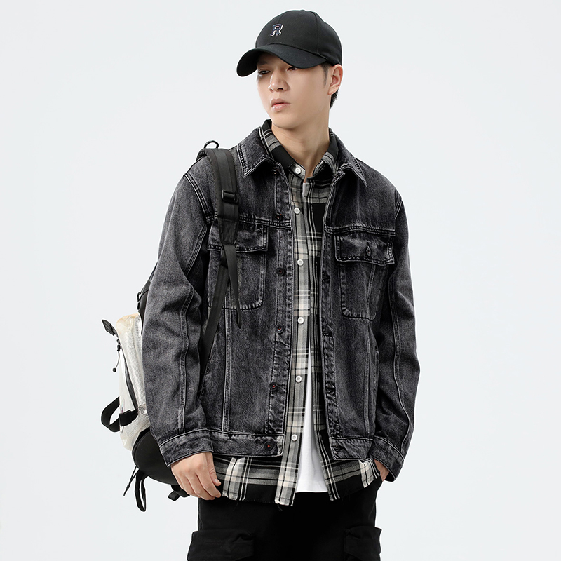 جاكيت دينيم رجالي بجيوب للعمل، - مراجعة Streetwear Brand Denim وسعره
