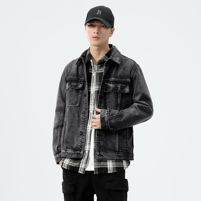 جاكيت دينيم رجالي بجيوب للعمل، - مراجعة Streetwear Brand Denim وسعره